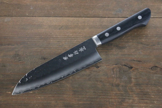 Kanetsune VG1 ลายค้อนตี มีด Santoku มีดทำครัวญี่ปุ่น 165mm ด้ามไม้ Pakka wood