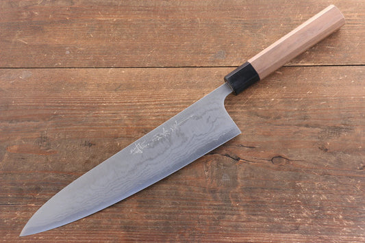 Nao Yamamoto VG10 ดามัสกัส มีดกิวโตะ Gyuto มีดทำครัวญี่ปุ่น 240mm ด้ามไม้วอลนัท