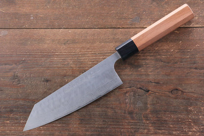 Nao Yamamoto SRS13 ดามัสกัสดำ มีดสำหรับการใช้งานได้ทั่วไป Bunka มีดทำครัวญี่ปุ่น 165mm ด้ามซากุระ