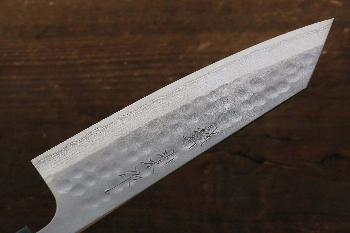Nao Yamamoto SRS13 ดามัสกัสดำ มีดสำหรับการใช้งานได้ทั่วไป Bunka มีดทำครัวญี่ปุ่น 165mm ด้ามซากุระ
