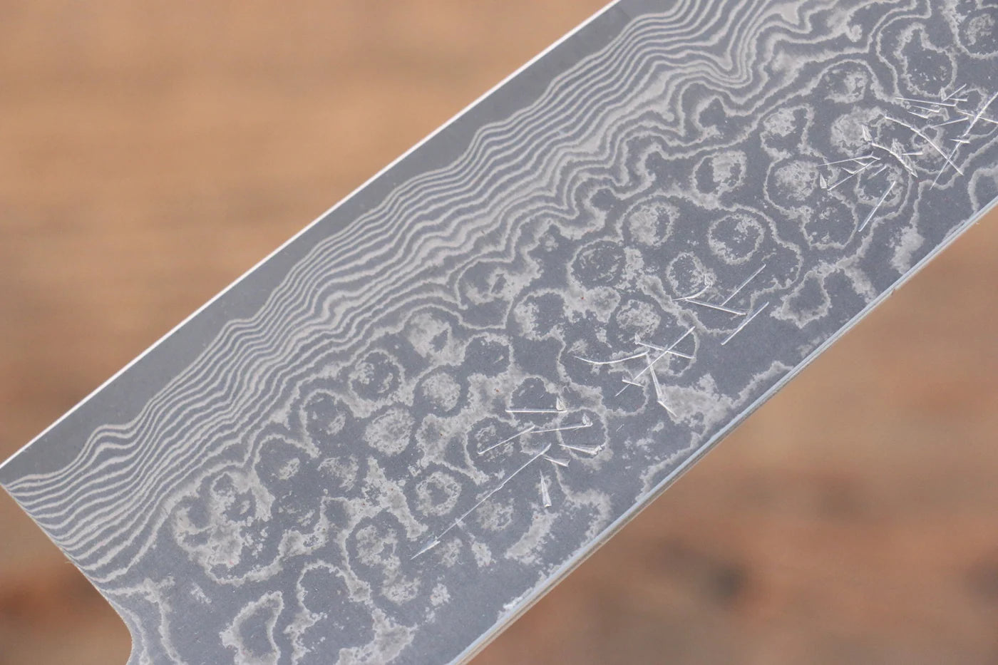 Nao Yamamoto SPG2 ดามัสกัส ขัด มีดกิวโตะ Gyuto มีดทำครัวญี่ปุ่น 180mm ด้ามไม้ Pakka wood สีดำ