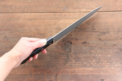 Nao Yamamoto SPG2 ดามัสกัส ขัด มีดกิวโตะ Gyuto มีดทำครัวญี่ปุ่น 180mm ด้ามไม้ Pakka wood สีดำ