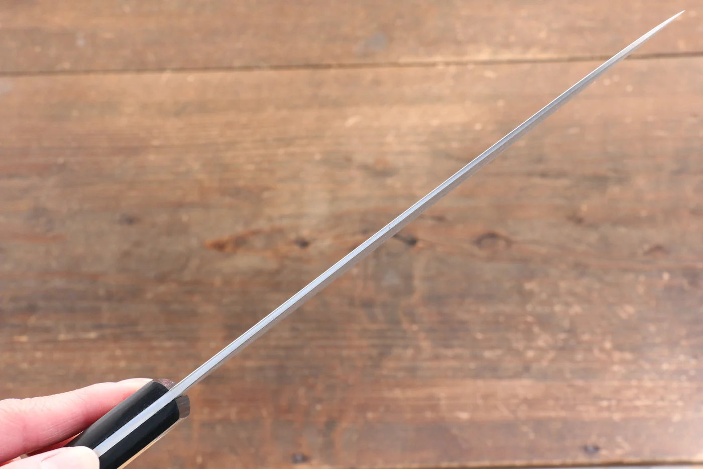 Nao Yamamoto SPG2 ดามัสกัส ขัด มีดกิวโตะ Gyuto มีดทำครัวญี่ปุ่น 180mm ด้ามไม้ Pakka wood สีดำ