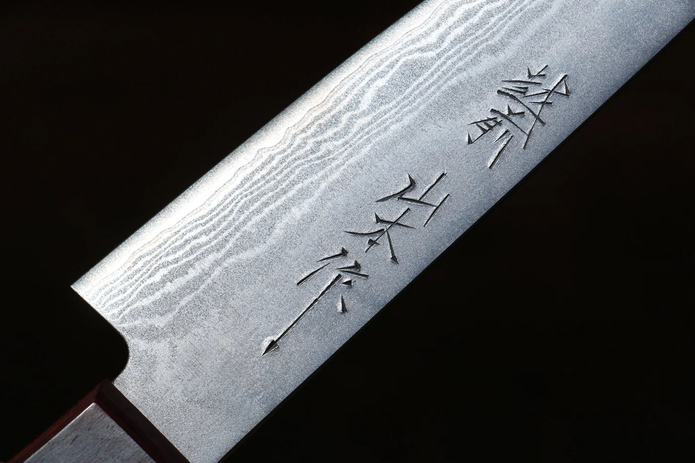 Nao Yamamoto VG10 ดามัสกัส มีดขนาดเล็ก  Petty มีดทำครัวญี่ปุ่น 135mm ด้ามไม้ Pakka wood สีแดง