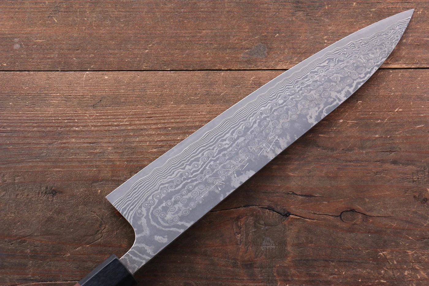 Nao Yamamoto SPG2 ดามัสกัสดำ มีดกิวโตะ Gyuto มีดทำครัวญี่ปุ่น 240mm ด้ามไม้พะยูง