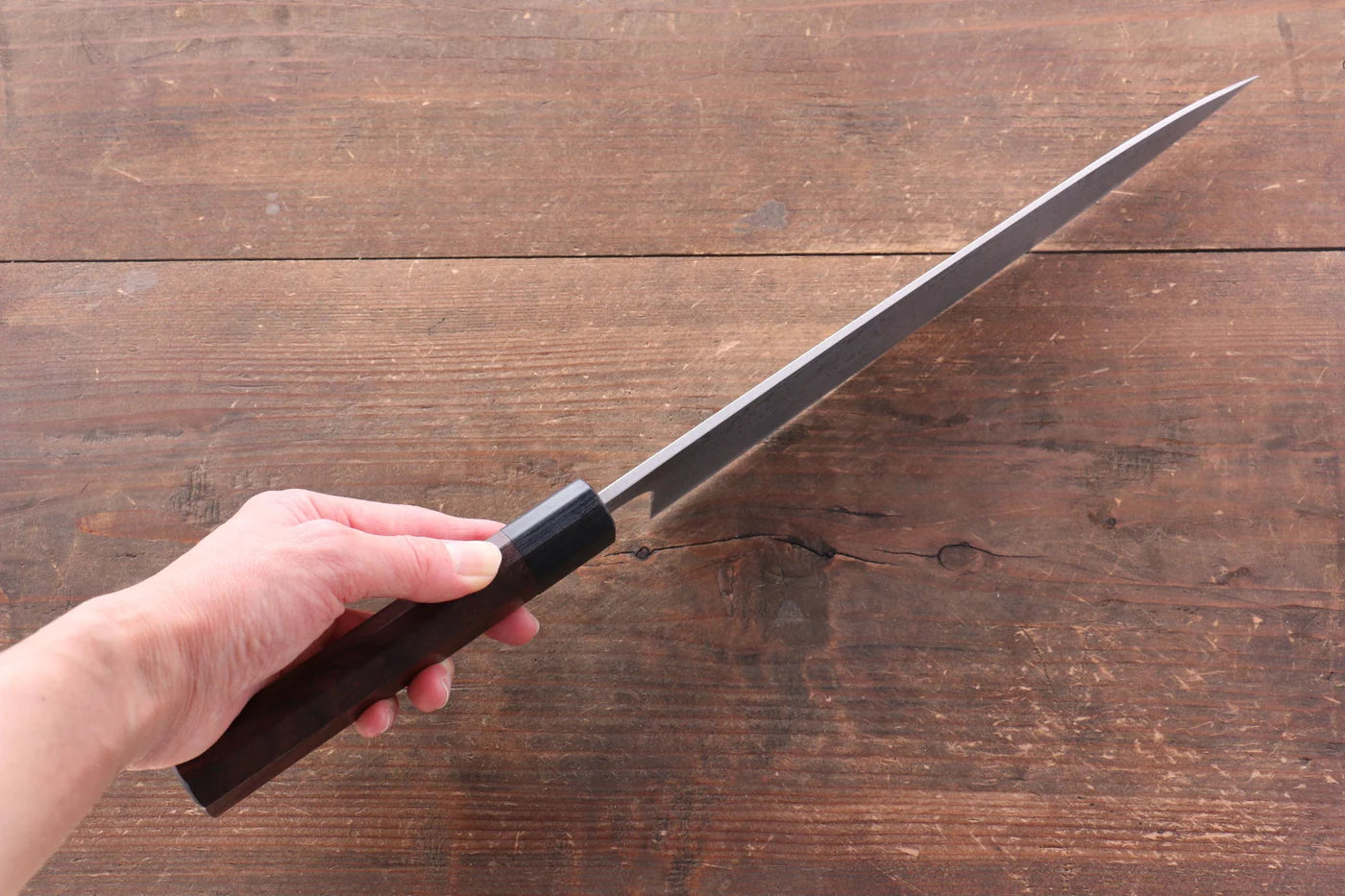 Nao Yamamoto SPG2 ดามัสกัสดำ มีดกิวโตะ Gyuto มีดทำครัวญี่ปุ่น 240mm ด้ามไม้พะยูง