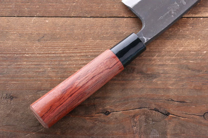 Nao Yamamoto White Steel (เหล็กกล้าขาว) No.1 Kurouchi มีด Deba มีดทำครัวญี่ปุ่น 150mm ด้ามไม้ Bubinga