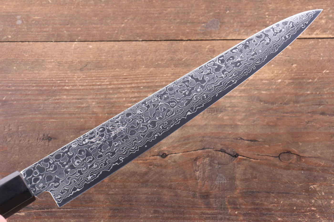 Seisuke AUS10 ดามัสกัส มีดเลาะเอ็น Sujihiki มีดทำครัวญี่ปุ่น 240mm ด้ามไม้พะยูง