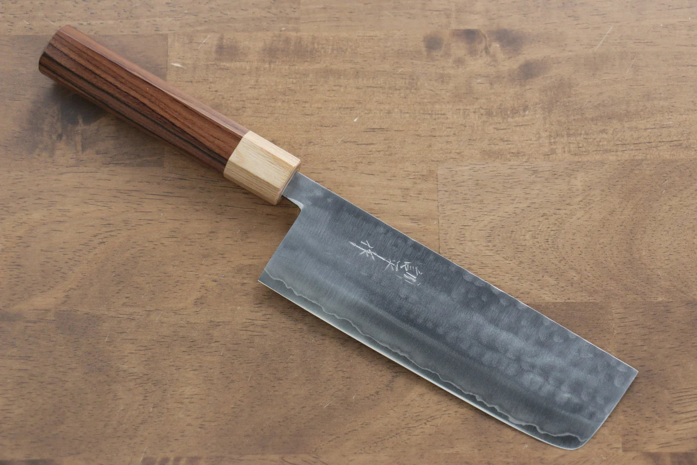 Kunihira VG1 ลายค้อนตี มีดหั่นผัก Nakiri มีดทำครัวญี่ปุ่น 165mm ด้ามสีม่วง