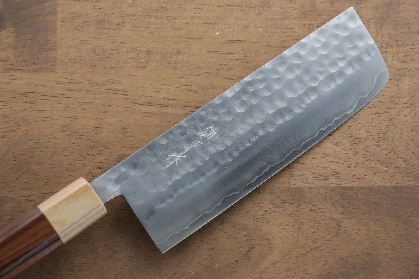 Kunihira VG1 ลายค้อนตี มีดหั่นผัก Nakiri มีดทำครัวญี่ปุ่น 165mm ด้ามสีม่วง