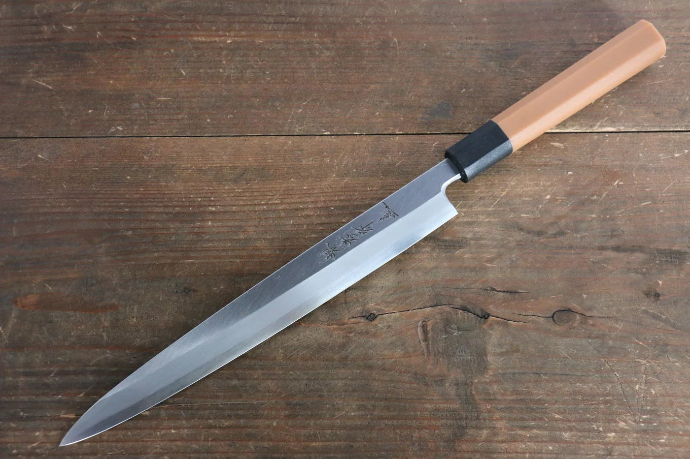 Sakai Takayuki [สำหรับถนัดมือซ้าย] โมลิบดินัม มีด Yanagiba มีดทำครัวญี่ปุ่น ด้ามPC(พลาสติก)