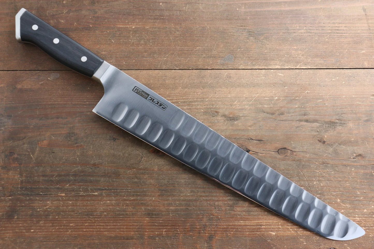 Glestain สเเตนเลส มีดเเกะสลัก มีดทำครัวญี่ปุ่น 330mm