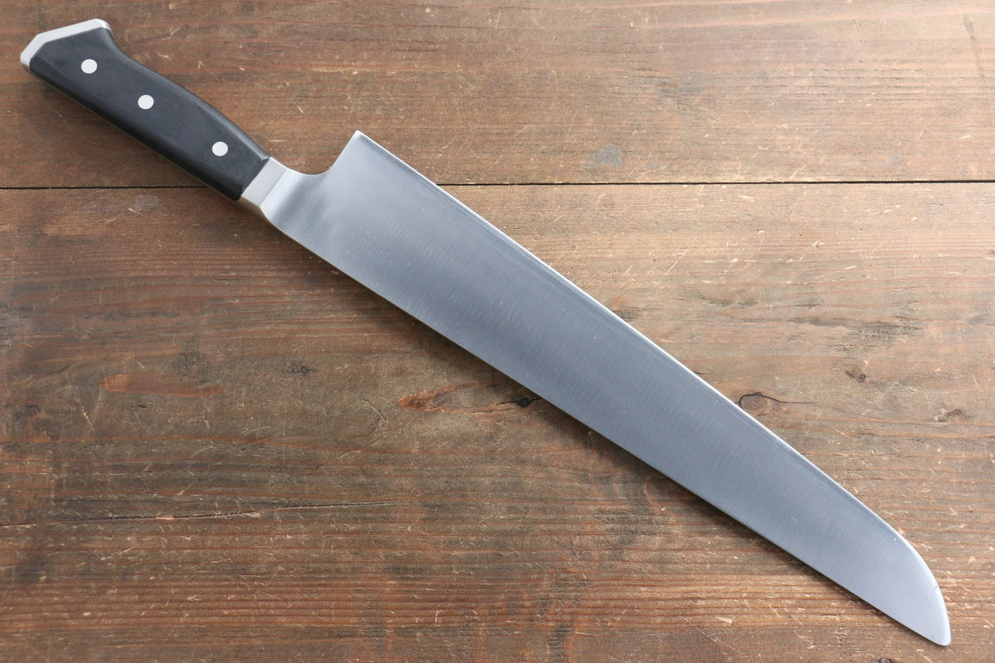 Glestain สเเตนเลส มีดเเกะสลัก มีดทำครัวญี่ปุ่น 330mm