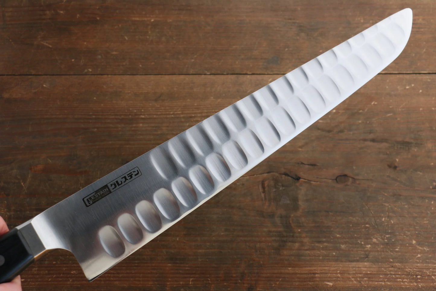 Glestain สเเตนเลส มีดเเกะสลัก มีดทำครัวญี่ปุ่น 330mm