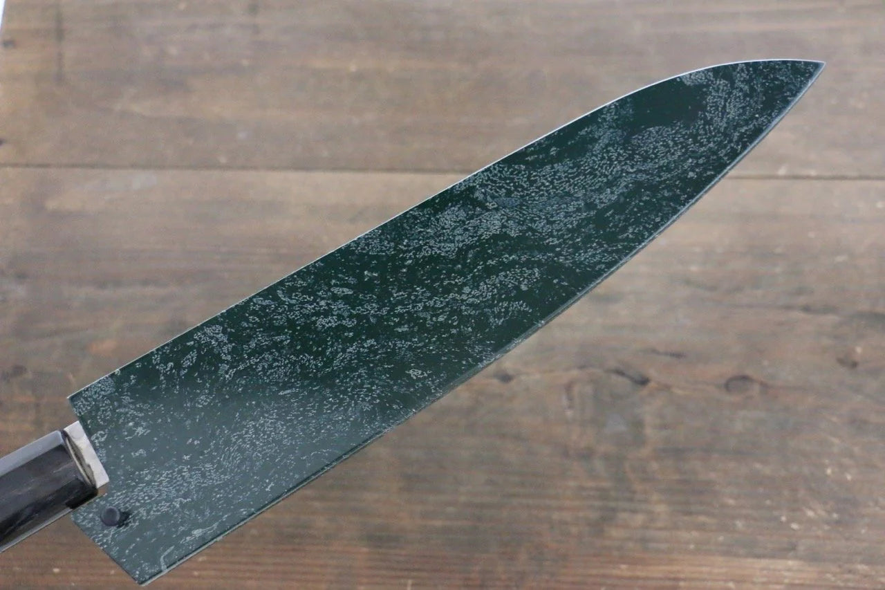 Sakai Takayuki AUS10 ดามัสกัส 45 ชั้น ลายค้อนตี มีดกิวโตะ Gyuto มีดทำครัวญี่ปุ่น 240mm ด้ามเคลือบสีเขียว มีฝัก (ปลอก) มีด