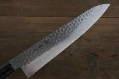 Sakai Takayuki AUS10 ดามัสกัส 45 ชั้น ลายค้อนตี มีดกิวโตะ Gyuto มีดทำครัวญี่ปุ่น 240mm ด้ามเคลือบสีเขียว มีฝัก (ปลอก) มีด