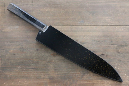 Sakai Takayuki AUS10 ดามัสกัส 45 ชั้น ลายค้อนตี มีดกิวโตะ Gyuto มีดทำครัวญี่ปุ่น 240mm ด้ามเคลือบสีทอง มีฝัก (ปลอก) มีด