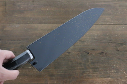 Sakai Takayuki AUS10 ดามัสกัส 45 ชั้น ลายค้อนตี มีดกิวโตะ Gyuto มีดทำครัวญี่ปุ่น 240mm ด้ามเคลือบสีทอง มีฝัก (ปลอก) มีด