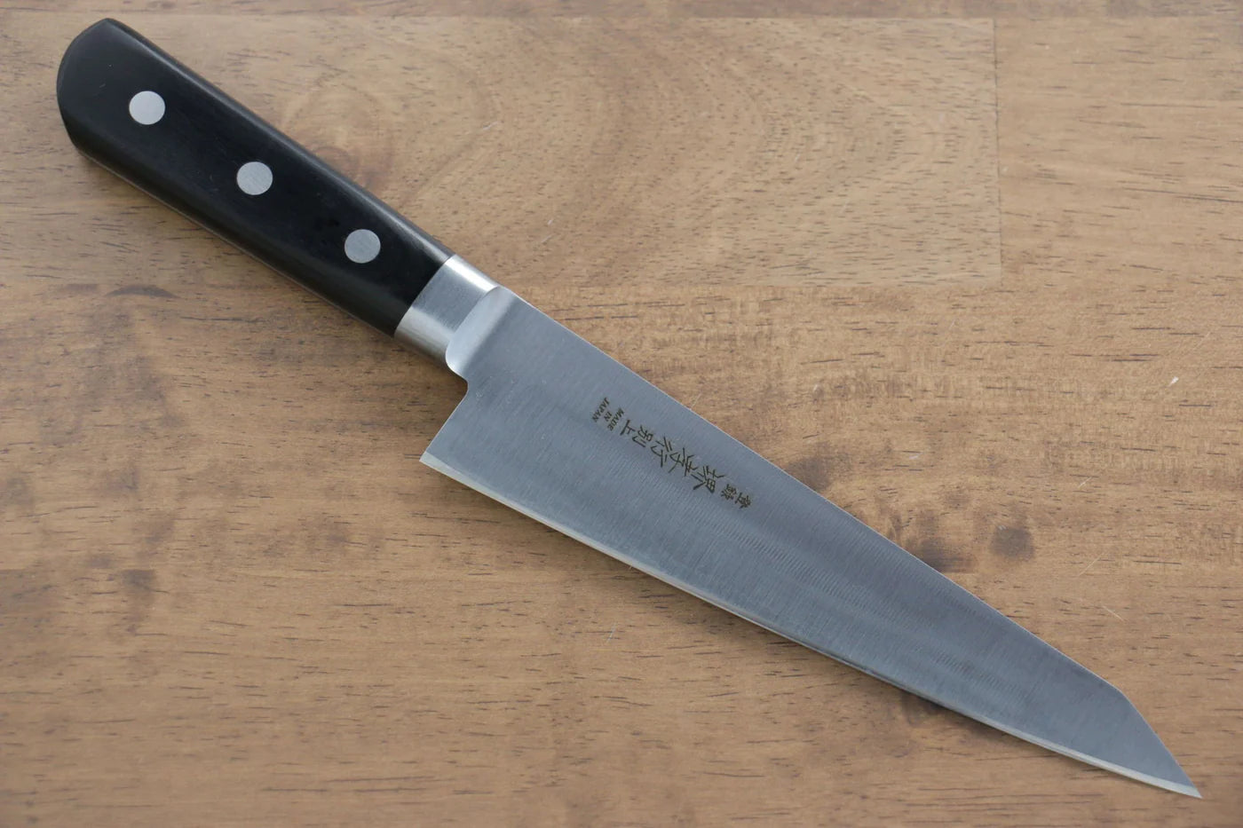 Sakai Takayuki เหล็กญี่ปุ่น มีดเลาะกระดูก เลาะกางปลา Sabaki มีดทำครัวญี่ปุ่น 180mm ด้ามไม้ Pakka wood