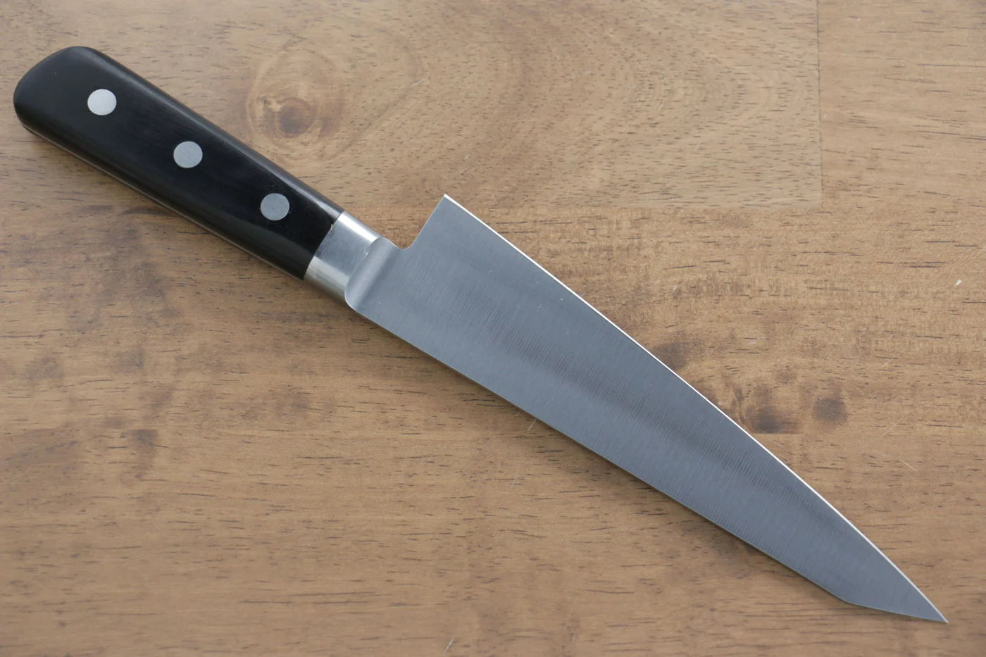 Sakai Takayuki เหล็กญี่ปุ่น มีดเลาะกระดูก เลาะกางปลา Sabaki มีดทำครัวญี่ปุ่น 180mm ด้ามไม้ Pakka wood