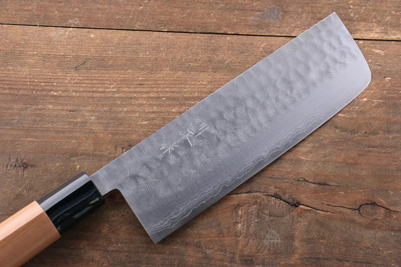 Kunihira Tanryu VG1 ดามัสกัส มีดหั่นผัก Nakiri มีดทำครัวญี่ปุ่น 165mm ด้ามไม้วอลนัท