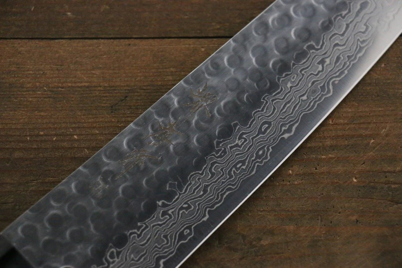 Sakai Takayuki AUS10 ดามัสกัส 45 ชั้น มีด Santoku มีดทำครัวญี่ปุ่น 180mm ด้ามไม้พะยูง