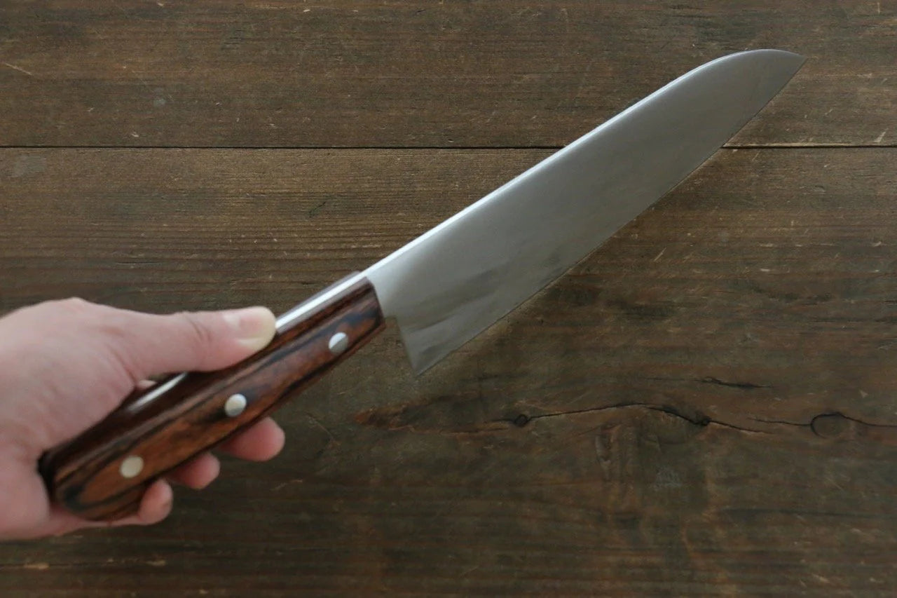Iseya โมลิบดินัม มีด Santoku มีดทำครัวญี่ปุ่น 180mm ด้ามมะฮอกกานี