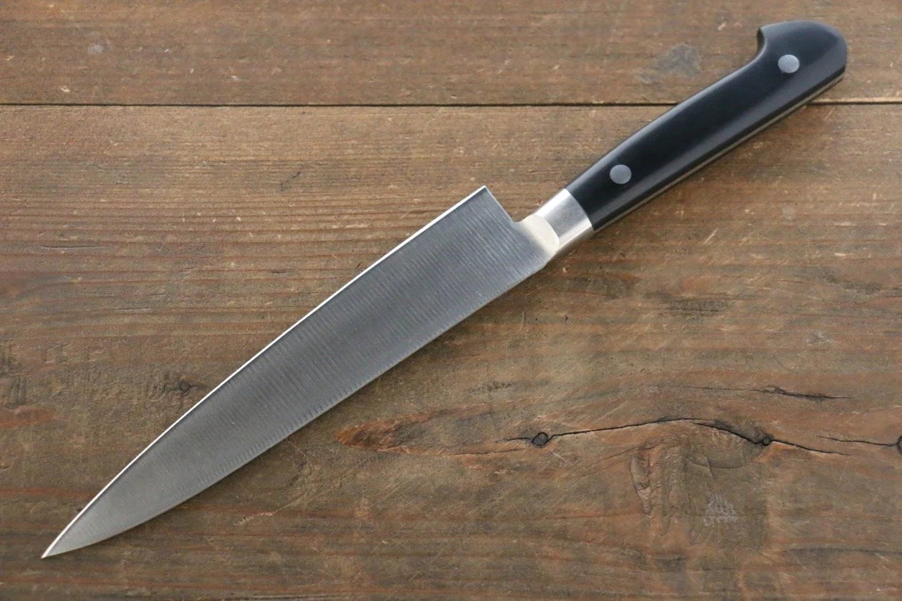 Iseya โมลิบดินัม มีดขนาดเล็ก  Petty มีดทำครัวญี่ปุ่น 150mm ด้ามMicarta ดำ
