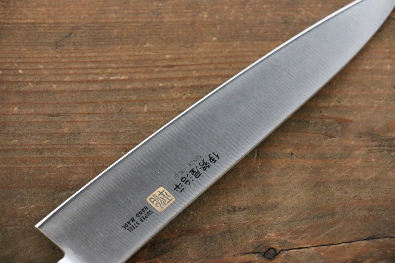 Iseya โมลิบดินัม มีดขนาดเล็ก  Petty มีดทำครัวญี่ปุ่น 150mm ด้ามMicarta ดำ