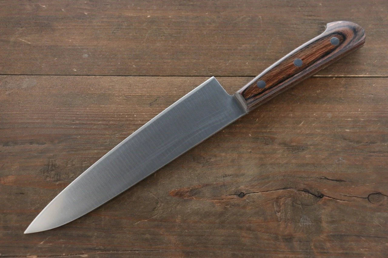 Iseya โมลิบดินัม มีดกิวโตะ Gyuto มีดทำครัวญี่ปุ่น 180mm ด้ามไม้มะฮอกกานี