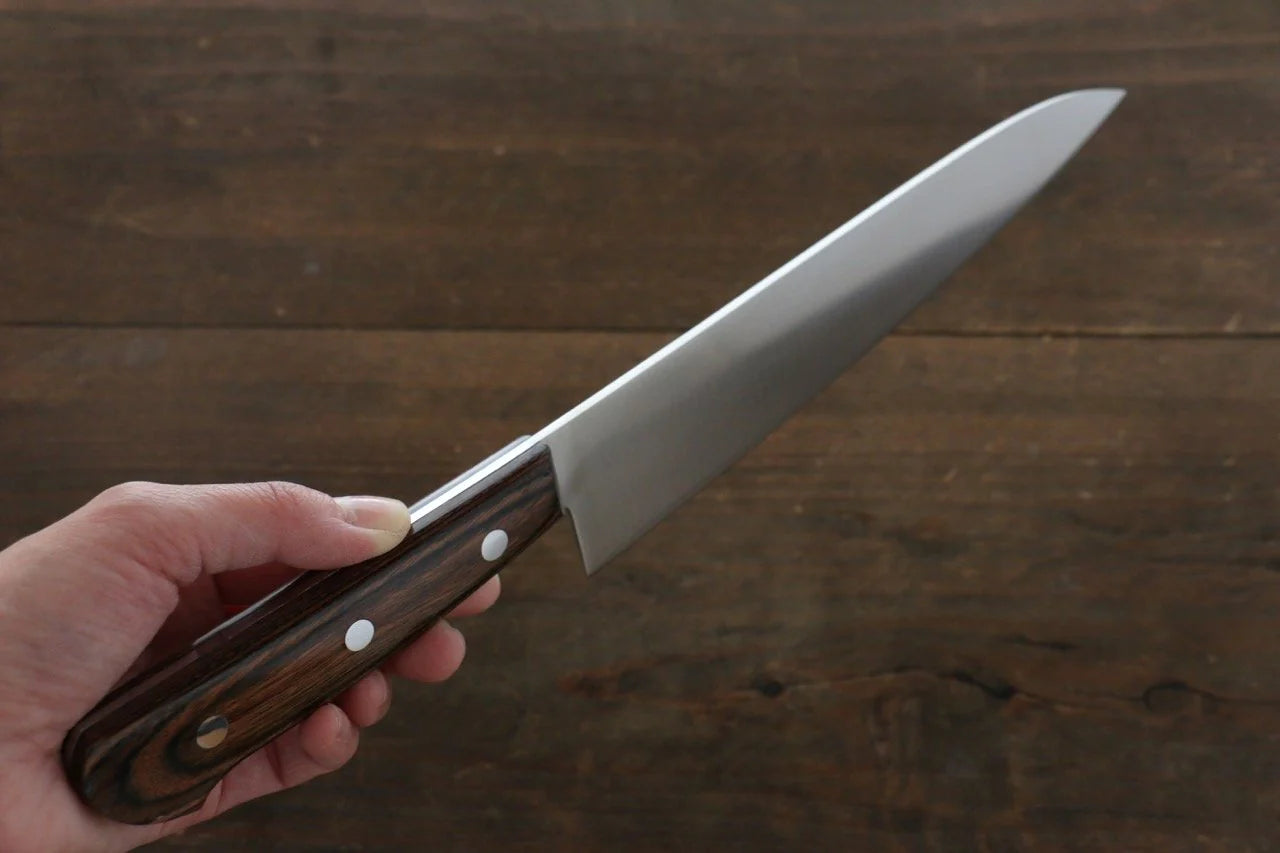 Iseya โมลิบดินัม มีดกิวโตะ Gyuto มีดทำครัวญี่ปุ่น 180mm ด้ามไม้มะฮอกกานี