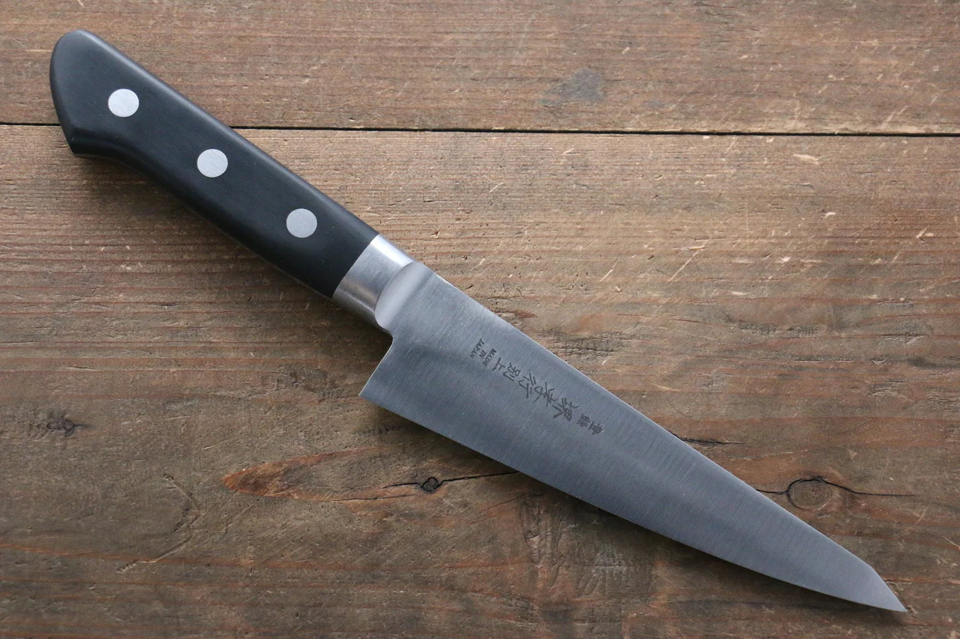 Sakai Takayuki [Left Handed] เหล็กญี่ปุ่น มีดเลาะกระดูก Honesuki มีดทำครัวญี่ปุ่น 150mm ด้ามไม้ Pakka wood
