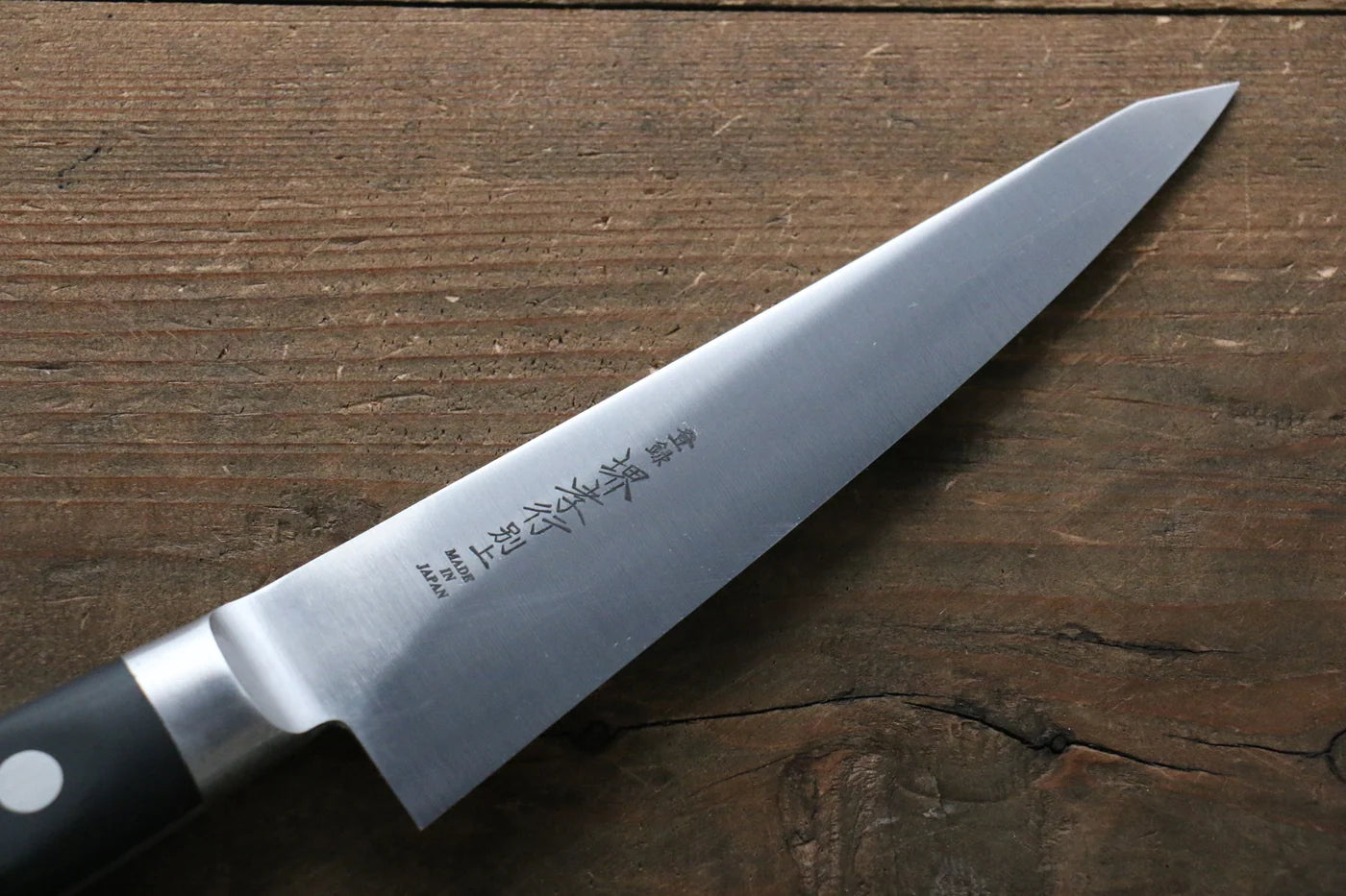 Sakai Takayuki [Left Handed] เหล็กญี่ปุ่น มีดเลาะกระดูก Honesuki มีดทำครัวญี่ปุ่น 150mm ด้ามไม้ Pakka wood