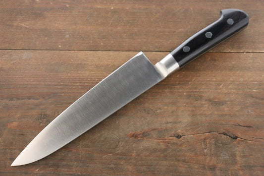 Iseya โมลิบดินัม มีดกิวโตะ Gyuto มีดทำครัวญี่ปุ่น 180mm ด้ามไม้ Pakka wood สีดำ