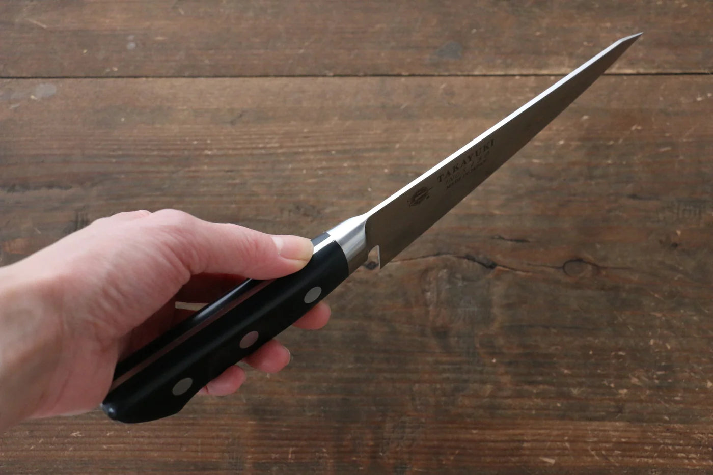 Sakai Takayuki โมลิบดินัม INOX มีดเลาะกระดูก เลาะกางปลา Sabaki มีดทำครัวญี่ปุ่น 150mm