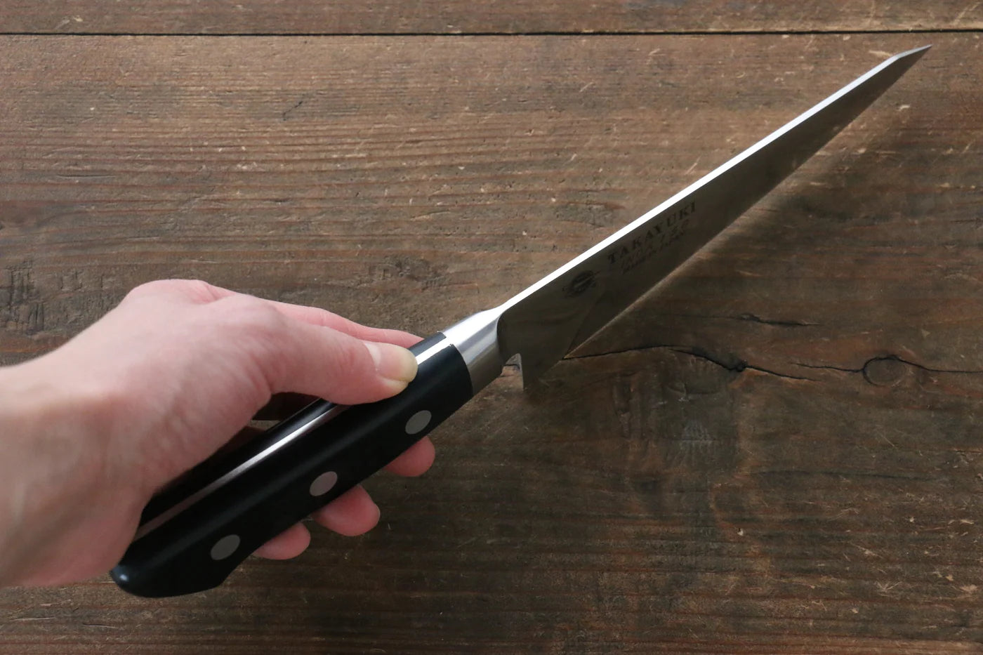 Sakai Takayuki โมลิบดินัม INOX มีดเลาะกระดูก เลาะกางปลา Sabaki มีดทำครัวญี่ปุ่น 150mm