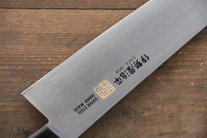 Iseya โมลิบดินัม มีดกิวโตะ Gyuto มีดทำครัวญี่ปุ่น 210mm ด้ามไม้ Pakka wood สีดำ
