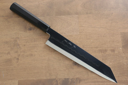 Jikko Honyaki White Steel (เหล็กกล้าขาว) No.3 ขัดขึ้นเงากระจก มีด Kiritsuke Gyuto มีดทำครัวญี่ปุ่น 240mm ด้ามไม้มะเกลือ