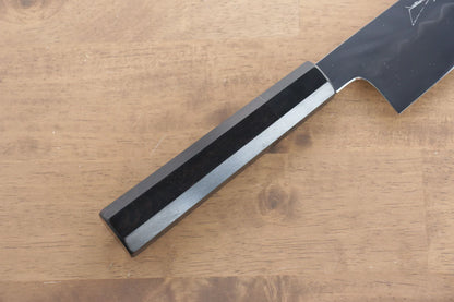 Jikko Honyaki White Steel (เหล็กกล้าขาว) No.3 ขัดขึ้นเงากระจก มีด Kiritsuke Gyuto มีดทำครัวญี่ปุ่น 240mm ด้ามไม้มะเกลือ