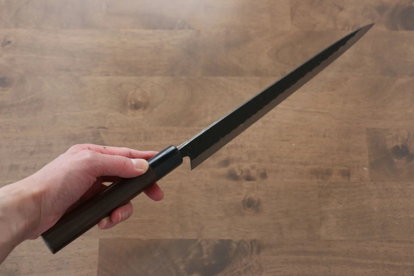 Katsushige Anryu Blue Super (บลูซุปเปอร์สตีล) มีดเลาะเอ็น Sujihiki มีดทำครัวญี่ปุ่น 300mm ด้ามไม้พะยูง