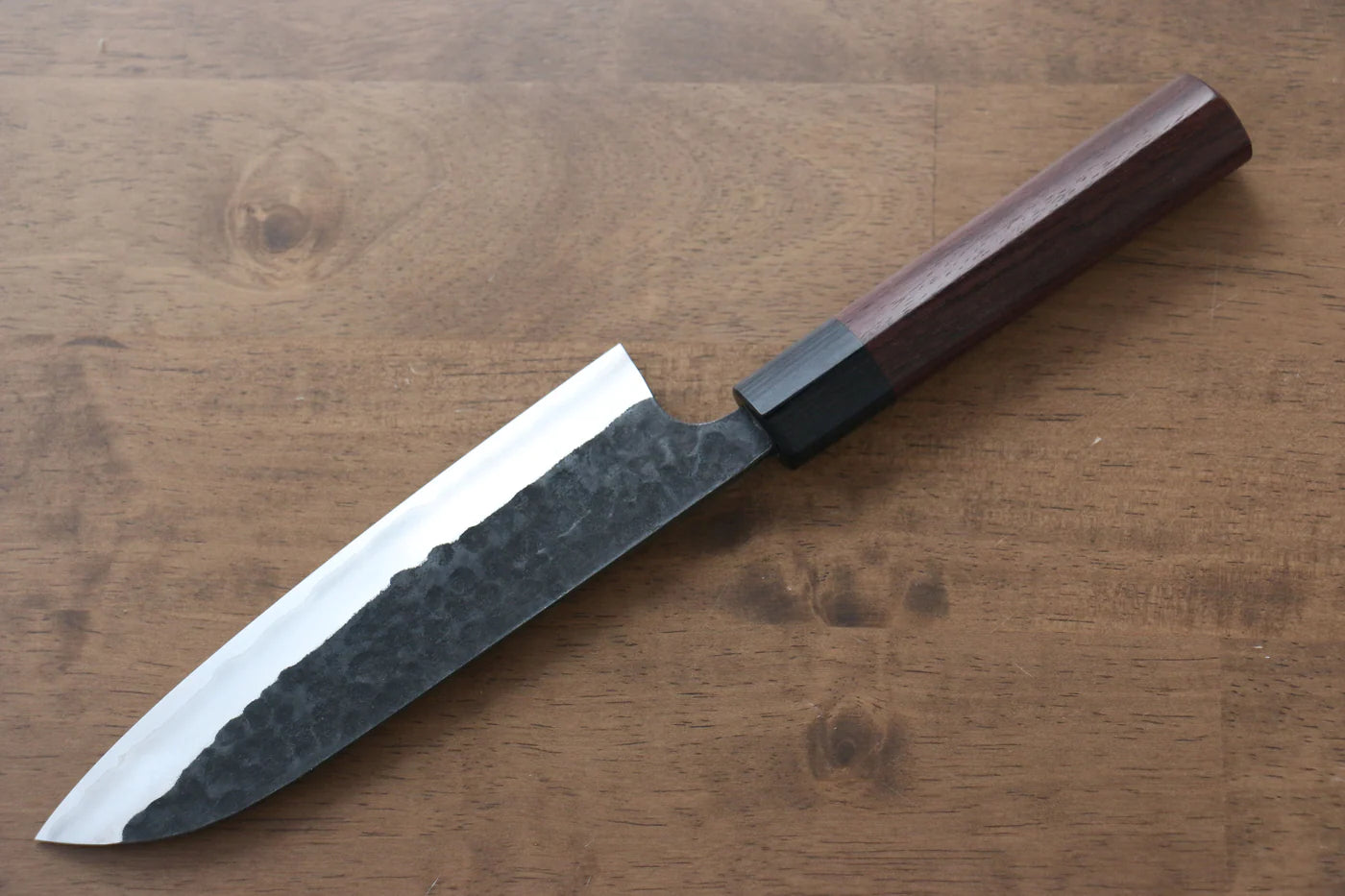 Katsushige Anryu Blue Super (บลูซุปเปอร์สตีล) มีด Santoku มีดทำครัวญี่ปุ่น 165mm ด้ามไม้พะยูง