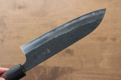 Katsushige Anryu Blue Super (บลูซุปเปอร์สตีล) มีด Santoku มีดทำครัวญี่ปุ่น 165mm ด้ามไม้พะยูง