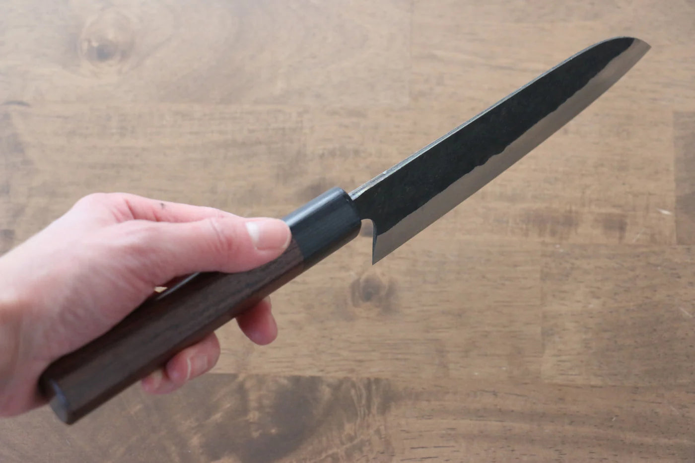 Katsushige Anryu Blue Super (บลูซุปเปอร์สตีล) มีด Santoku มีดทำครัวญี่ปุ่น 165mm ด้ามไม้พะยูง