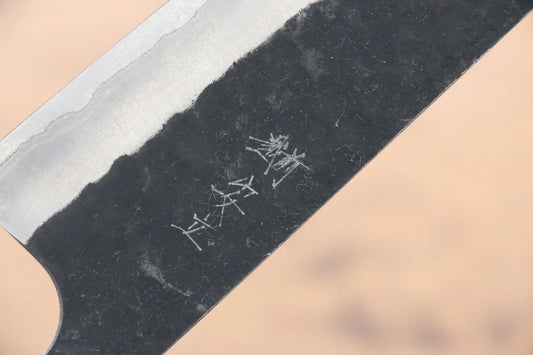 Katsushige Anryu Blue Super (บลูซุปเปอร์สตีล) มีดสำหรับการใช้งานได้ทั่วไป Bunka มีดทำครัวญี่ปุ่น 165mm ด้ามไม้พะยูง