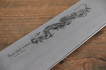 Misono Swedish Steel (เหล็กสวีเดน) สลักลายมังกร มีดกิวโตะ Gyuto มีดทำครัวญี่ปุ่น