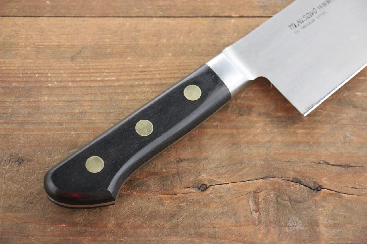 Misono Swedish Steel (เหล็กสวีเดน) สลักลายมังกร มีดกิวโตะ Gyuto มีดทำครัวญี่ปุ่น