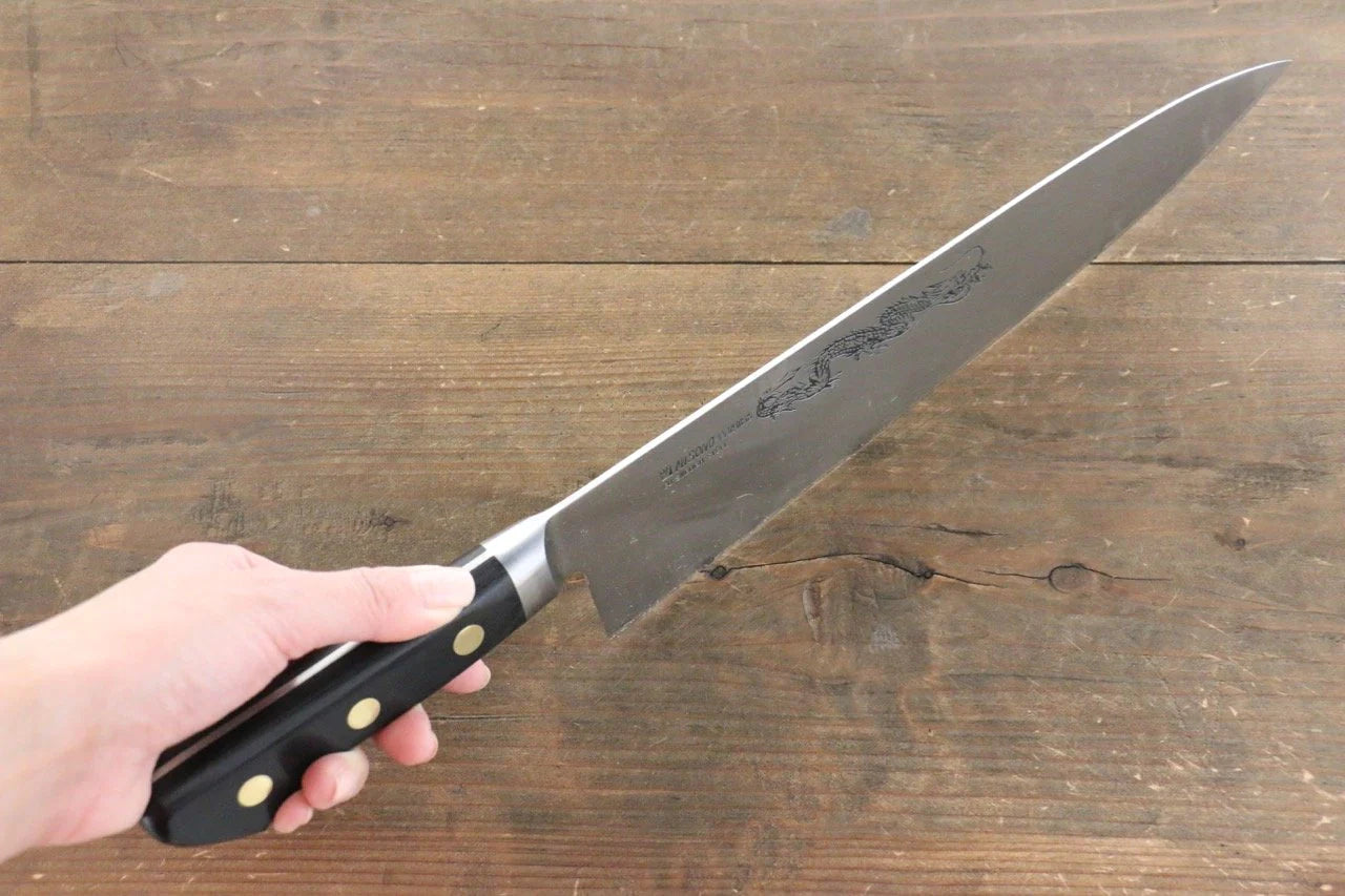Misono Swedish Steel (เหล็กสวีเดน) สลักลายมังกร มีดกิวโตะ Gyuto มีดทำครัวญี่ปุ่น
