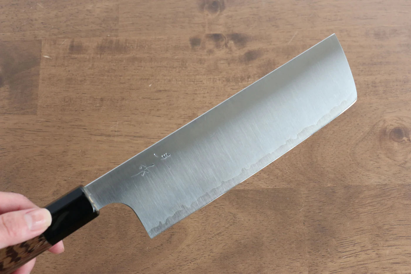 Kei Kobayashi R2/SG2 มีดหั่นผัก Nakiri มีดทำครัวญี่ปุ่น 165mm ด้ามไม้เวงเก้