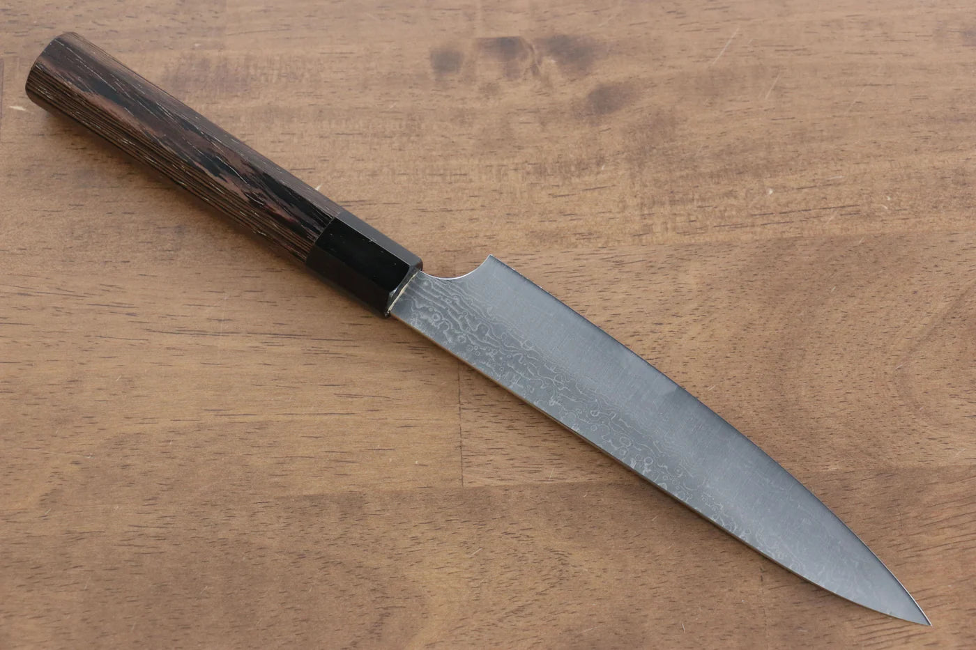 Kei Kobayashi R2/SG2 ดามัสกัส มีดขนาดเล็ก  Petty มีดทำครัวญี่ปุ่น 150mm ด้ามไม้เวงเก้