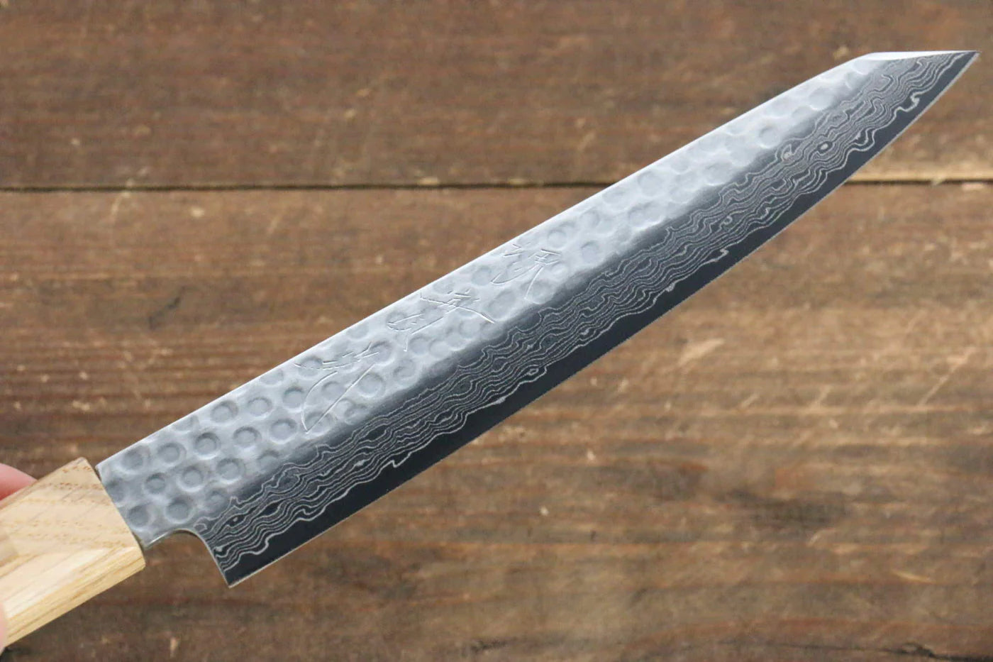Jikko VG10 17 ชั้น มีด Kiritsuke Petty-Utility มีดทำครัวญี่ปุ่น 140mm ด้ามไม้โอ๊ค